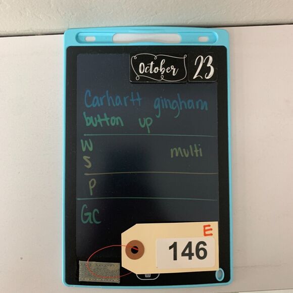 Carhartt Gingham Shirt Womens S Small Button Up Quarter Tab Sleeve Flap Pocket - Picture 15 of 16